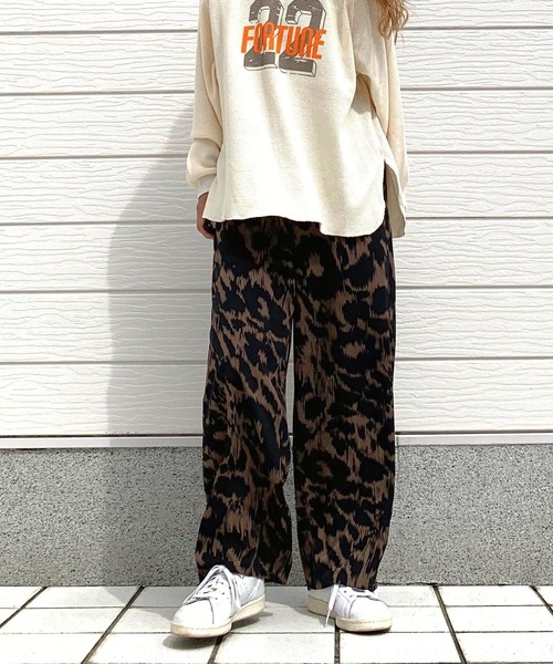 Q パンツ drawing レオパードパンツ レディース : ZOZOTOWN