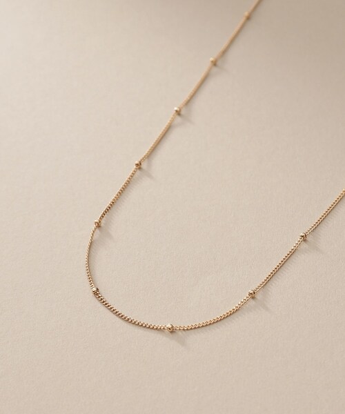 COCOSHNIK（ココシュニック） ネックレス K10スタッズキヘイチェーン