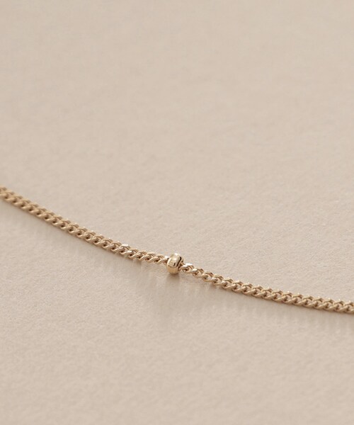 COCOSHNIK（ココシュニック） ネックレス K10スタッズキヘイチェーン