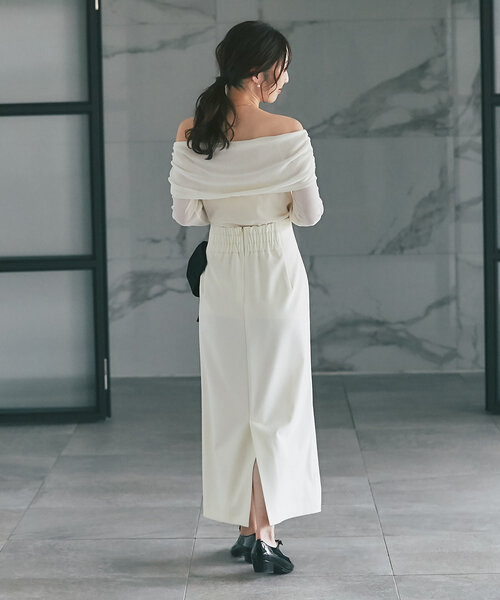 la boutique bonbon リボン　スカート La boutique Bonbon スカート 「5thLOVE」ビッグリボンナロー