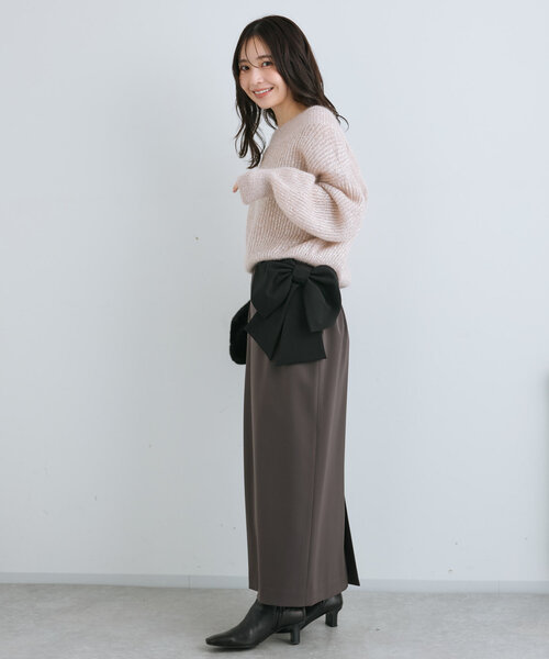 la boutique bonbon リボン　スカート La boutique Bonbon スカート 「5thLOVE」ビッグリボンナロー