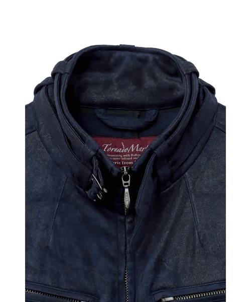 ジャケット・アウター 00 TORNADO MART coated double zip jacket TORNADO MART（トルネードマート） ブルゾン アウター TORNADO MART