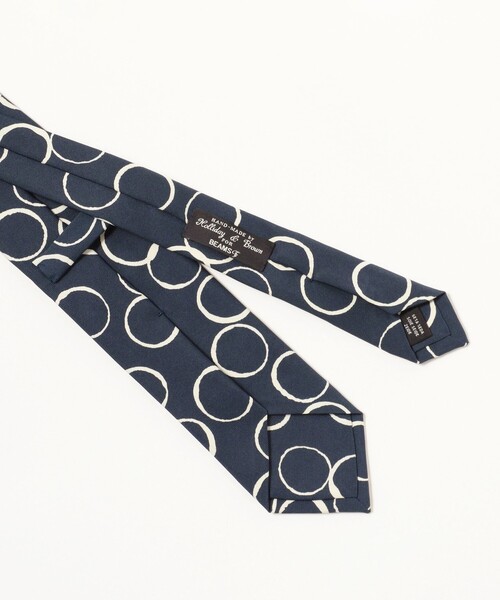 【新品】Holliday&Brown シルクプリント ネクタイ BEAMS F（ビームスF）Holliday & Brown / シルク プリント