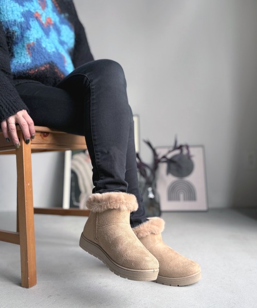 LUGG NAGG（ラグナグ） ブーツ 「軽量」きれいめスタイル、ムートン風