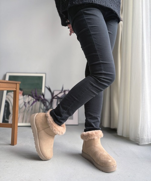 LUGG NAGG（ラグナグ） ブーツ 「軽量」きれいめスタイル、ムートン風