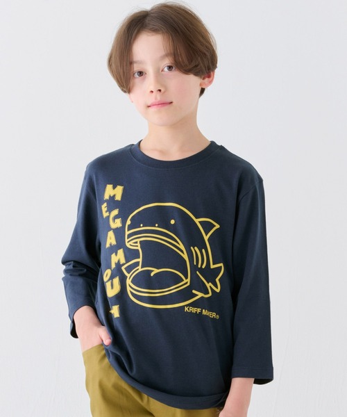 KRIFF MAYER Kid's Collection tシャツ 「綿100%」楽LUCK-七分袖T(メガマウス) キッズ 子供服 男の子 ...