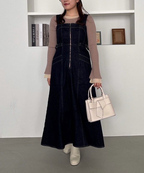 mysty woman ジャンパースカート セットアップ着用可・KUROKIデニム 