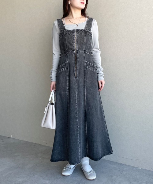 mysty woman ジャンパースカート セットアップ着用可・KUROKIデニム 
