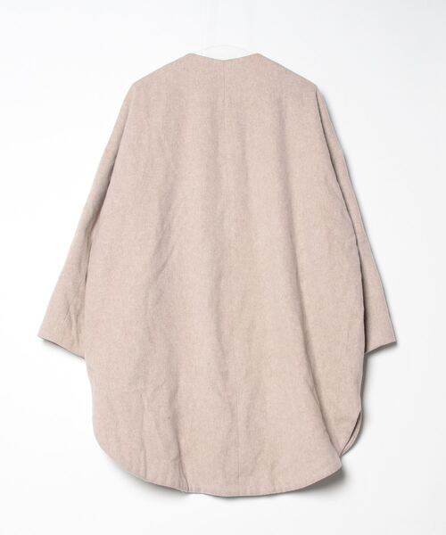 「note et silence 」 ノーカラーコート FREE ベージュ レディース_画像2