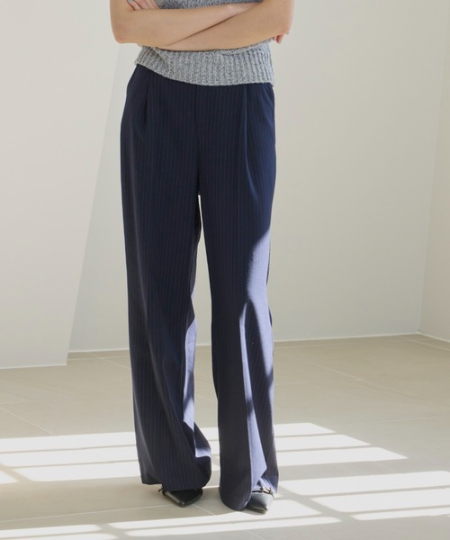 haek ワイドパンツ パンツ layered pants/レイヤードパンツ レディース