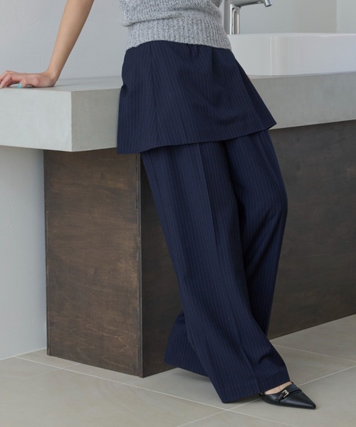 haek パンツ layered pants/レイヤードパンツ レディース