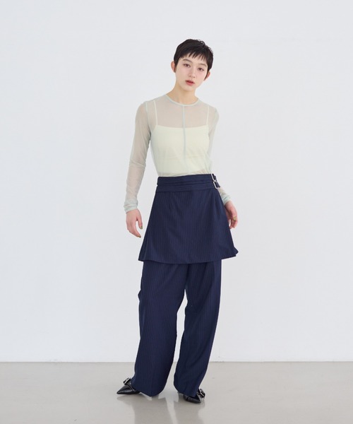 haek パンツ layered pants/レイヤードパンツ レディース