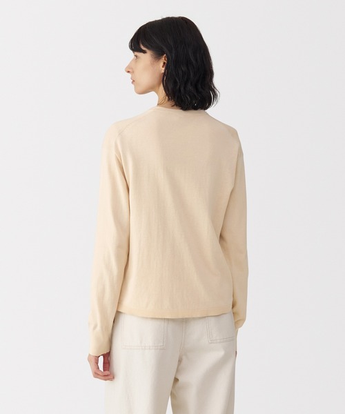 MUJI Labo カーディガン 「MUJI Labo」婦人 コットンハイゲージニット