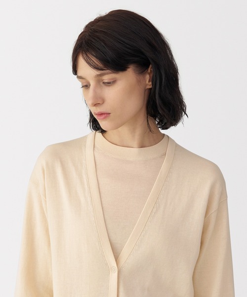 カーディガン 「MUJI Labo」婦人　コットンハイゲージニットカーディガン レディース メンズ MUJI Labo カーディガン 「MUJI Labo」婦人 コットンハイゲージ