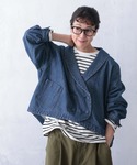 デニムジャケット gジャン ダブルなデニムのジ...の詳細画像4