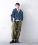 デニムジャケット gジャン ダブルなデニムのジ...の詳細画像5