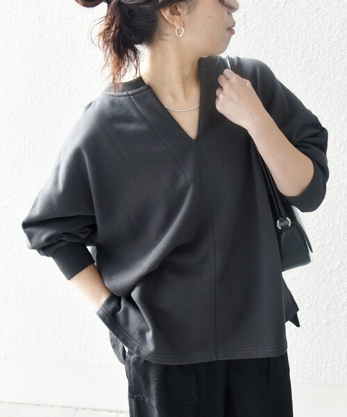 SHIPS any トレーナー スウェット any:「洗濯機可能」USAコットン 裏毛