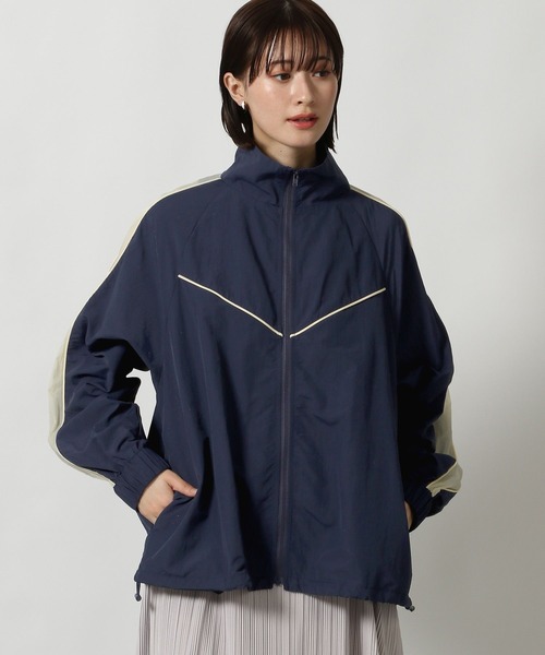 LAKOLE ブルゾン アウター シアー配色トラックジャケット / 291794