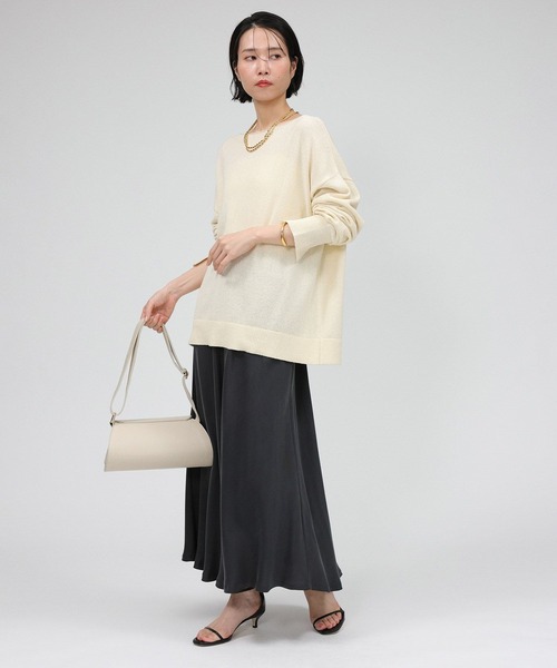 BABYLONE（バビロン） スカート キュプラスリットバイヤススカート