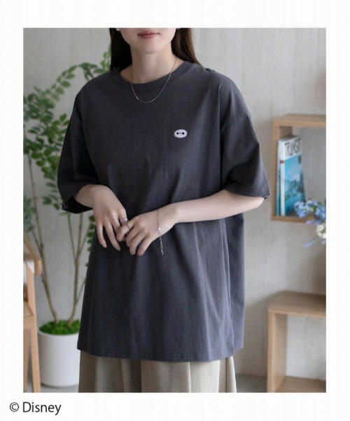 Disney tシャツ ベイマックス刺繍Tシャツ レディース