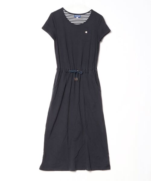 BURBERRY BLUE LABEL 半袖　ワンピース BURBERRY BLUE LABEL 「BURBERRY LABEL」 刺繍半袖ワンピース 38