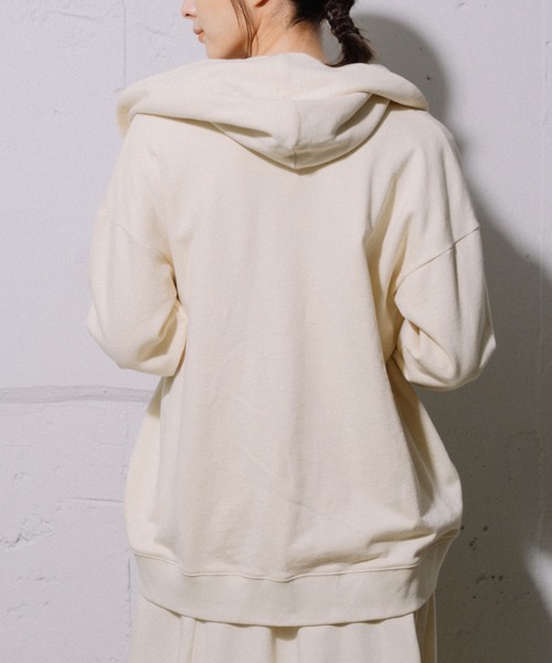MARECHAL TERRE パーカー フルジップ アシメ オフホワイト MARECHAL TERRE パーカー フルジップ アシメ オフホワイト
