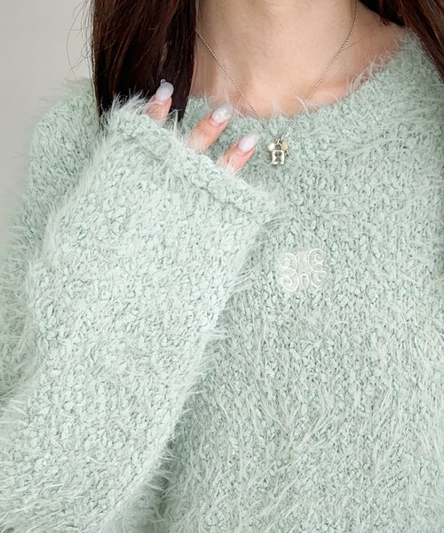 「mily bilet」 長袖ニット X-LARGE チャコールグレー レディース_画像7