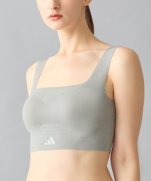 adidas ワンショルダーブラトップ adidas チューブトップ ベアトップ リブ ワンショルダートップ