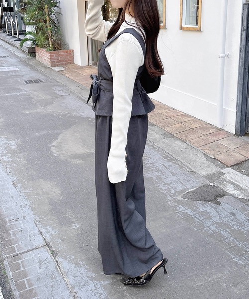 INGEBORG サイトボタン黒ワイドパンツ 新品未使用品