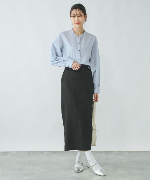 よしあき セール】吉高由里子さん着用/イージーケアボリュームスリーブブラウス