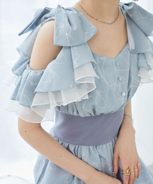 MAJESTIC LEGON（マジェスティックレゴン） ワンピース フリルリボン