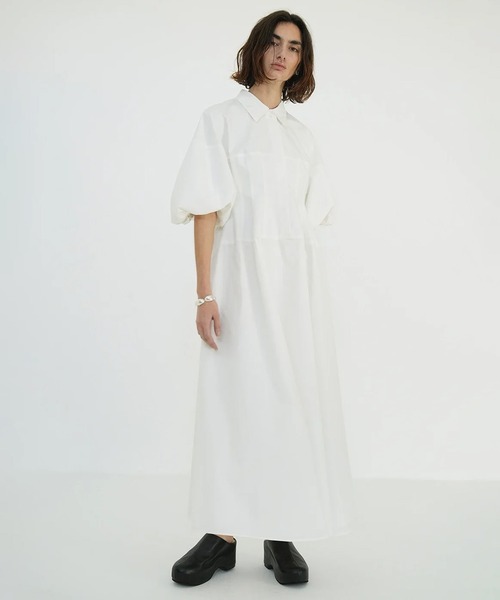 CLANE（クラネ） ワンピース WAIST DESIGN VOLUME ONEPIECE : ZOZOTOWN