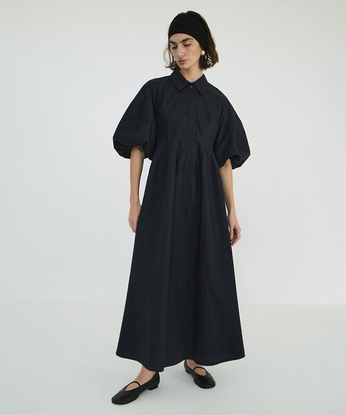 ワンピース CLANE WAIST DESIGN VOLUME ONEPIECE CLANE（クラネ） ワンピース WAIST DESIGN VOLUME ONEPIECE : ZOZOTOWN