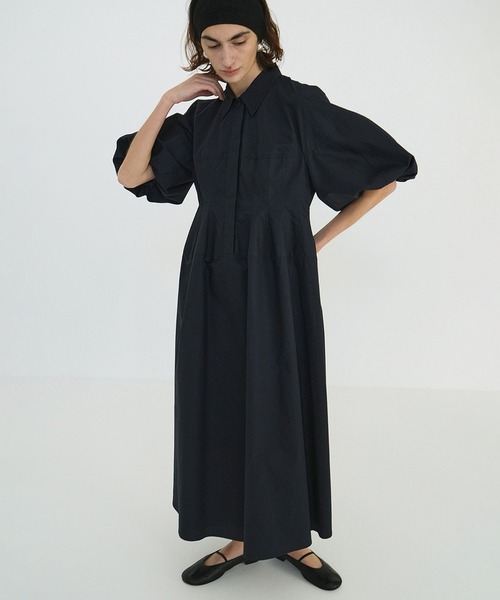 clane waist design volume onepiece ネイビー CLANE（クラネ） ワンピース WAIST DESIGN VOLUME ONEPIECE : ZOZOTOWN