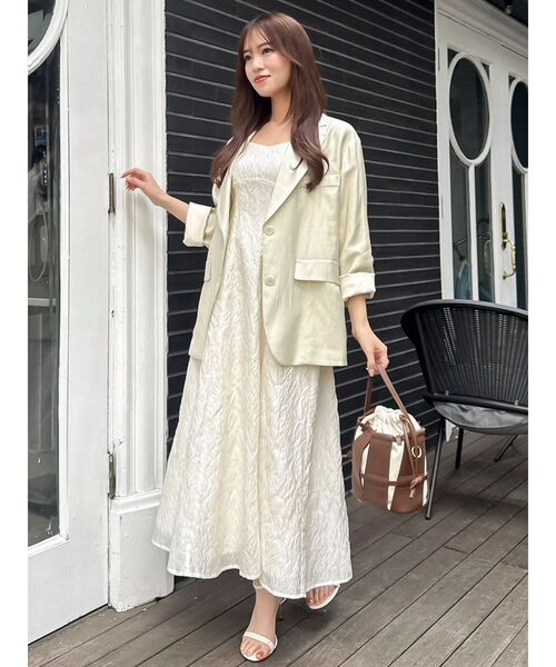 dazzlin バックリボンジャカードキャミワンピース dazzlin ワンピース バックリボンジャカードキャミワンピース