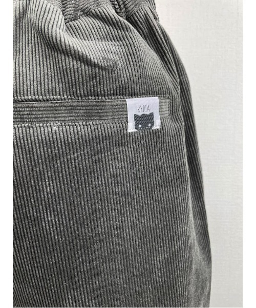 「Rydia」 コーデュロイパンツ M ブラック レディース_画像4