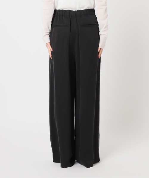 plage スラックス パンツ fibril linen 混 フレアパンツ