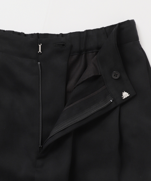 plage スラックス パンツ fibril linen 混 フレアパンツ