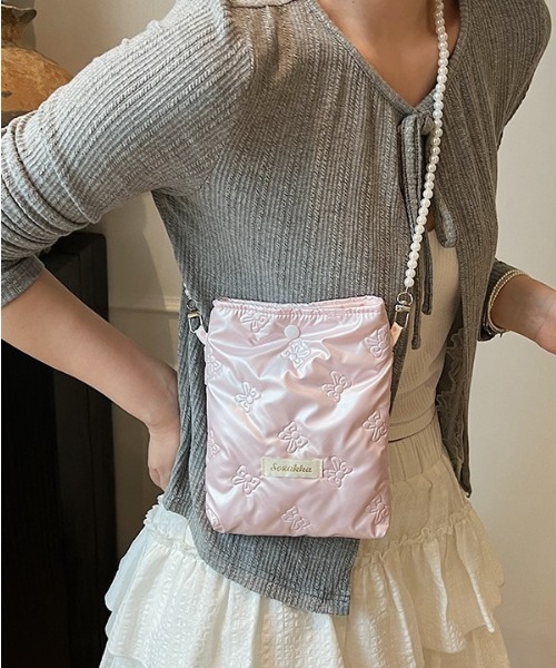 Mejoul ショルダーバッグ バッグ オーロラリボンキルティングミニ