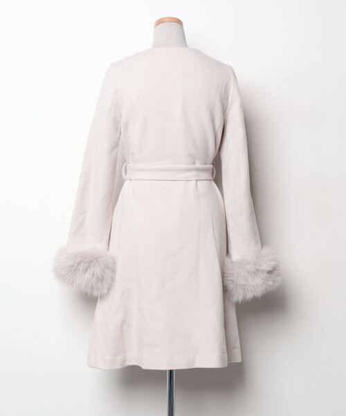 「PROPORTION BODY DRESSING」 ノーカラーコート 2 ベージュ レディース_画像2