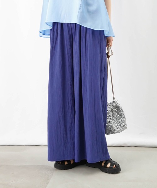 LUCA LADY LUCK LUCAワイドパンツ LADY LUCK LUCA パンツ LC/LLL タックワイドパンツ レディース