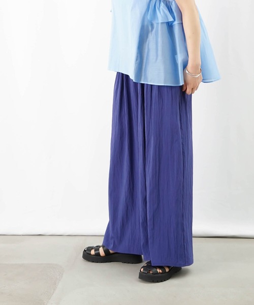 LADY LUCK LUCA パンツ LC/LLL タックワイドパンツ レディース