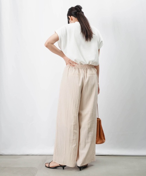 LUCA LADY LUCK LUCAワイドパンツ LADY LUCK LUCA パンツ LC/LLL タックワイドパンツ レディース