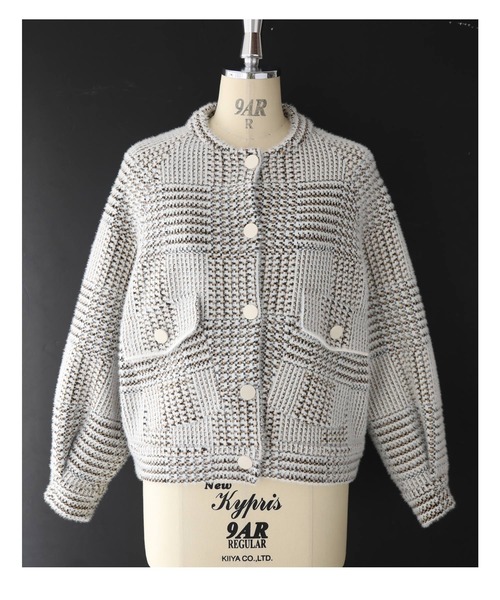 「CAWAII」 ノーカラージャケット FREE アイボリー レディース_画像4