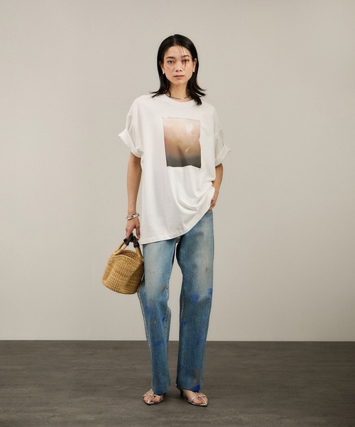 Yasuko Hirano / 平野泰子 ARTプリントリラックスT SALON adam et rope' tシャツ Yasuko Hirano / 平野泰子 ART