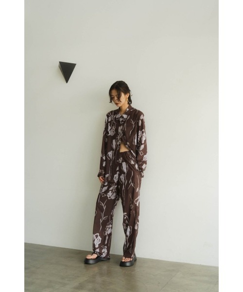トップス Knuth Marf stripe flower shirt stripe flower shirt/2color | KNUTH MARF