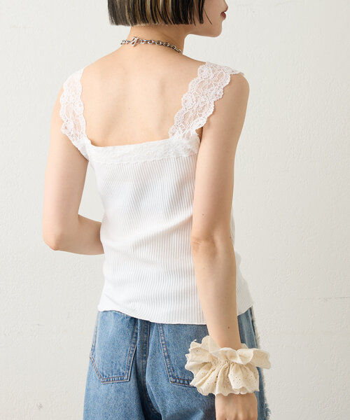 w closet（ダブルクローゼット） キャミソール 「3色展開」レース
