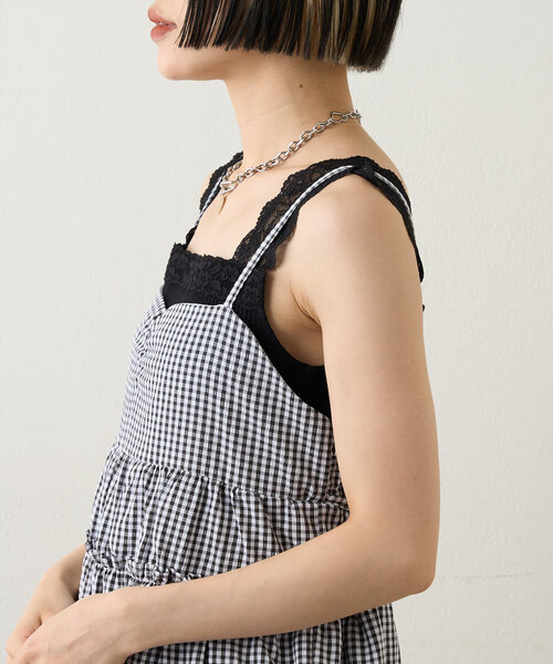 w closet（ダブルクローゼット） キャミソール 「3色展開」レース
