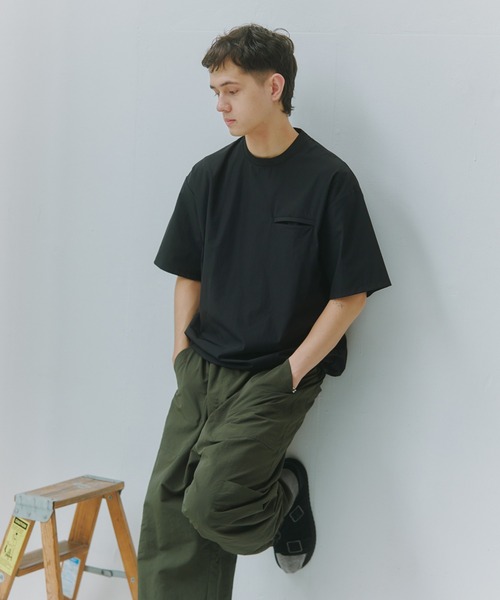 SETUP7（セットアップセブン） tシャツ 「SETUP7」Tech Drawstring Tee