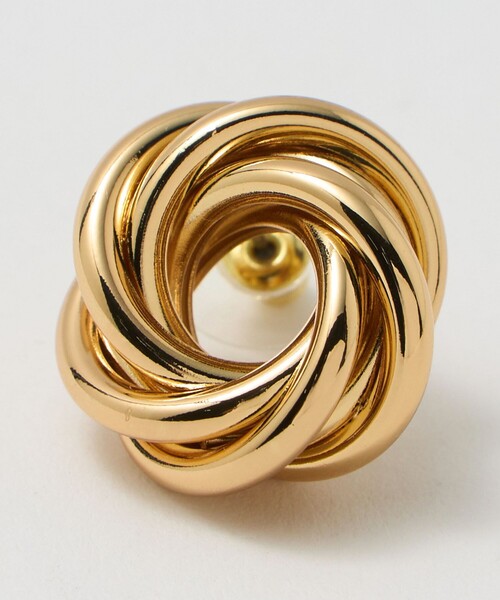Kenneth Jay Lane ピアス クラスター ビーズ ゴールド メタル Kenneth Jay Lane Beads フープピアス｜トゥモローランド 公式通販